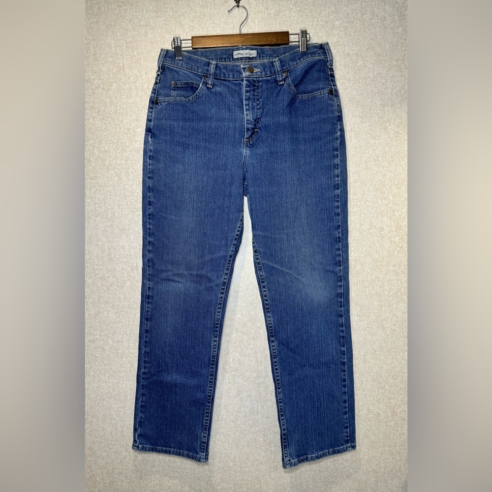 Riders By Lee Relaxed Straight Leg Blue Jeans Ranch Wear Size 10 M